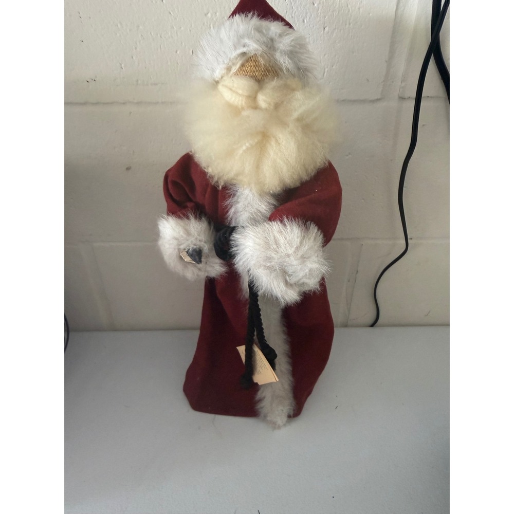 Plain and Fancy Collection Kris Kringle Handcrafted Santa Claus Figure 18 Inch